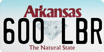 AR license plate 600LBR