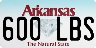 AR license plate 600LBS