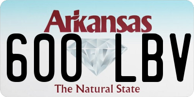 AR license plate 600LBV