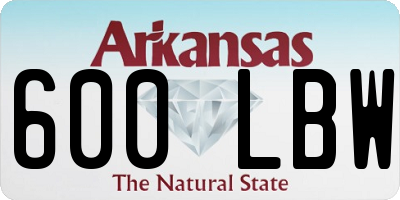 AR license plate 600LBW