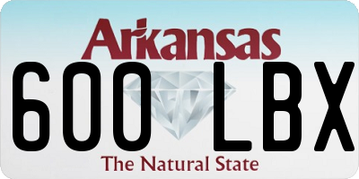 AR license plate 600LBX
