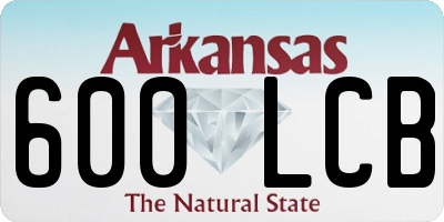 AR license plate 600LCB