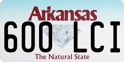 AR license plate 600LCI