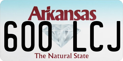 AR license plate 600LCJ