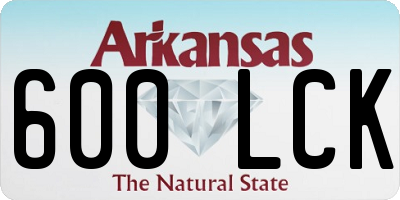 AR license plate 600LCK