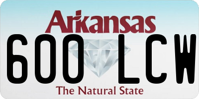 AR license plate 600LCW