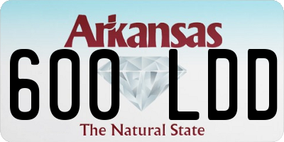 AR license plate 600LDD
