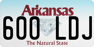 AR license plate 600LDJ