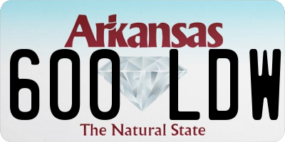 AR license plate 600LDW
