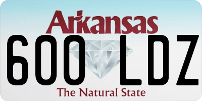 AR license plate 600LDZ