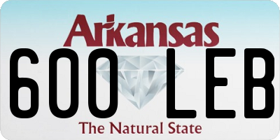 AR license plate 600LEB