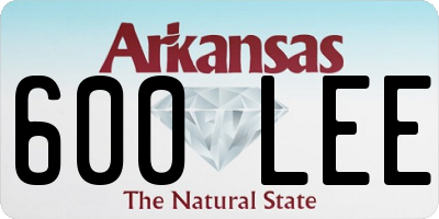 AR license plate 600LEE