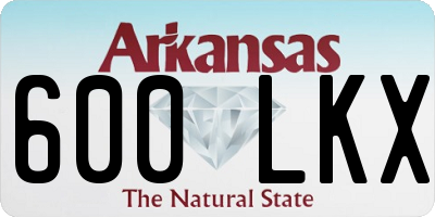 AR license plate 600LKX