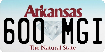 AR license plate 600MGI