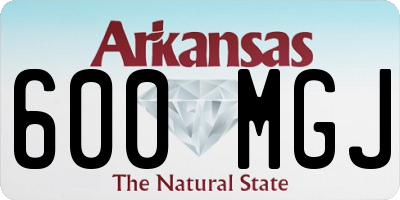 AR license plate 600MGJ