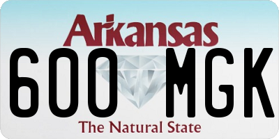 AR license plate 600MGK