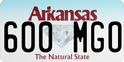 AR license plate 600MGO