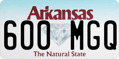 AR license plate 600MGQ