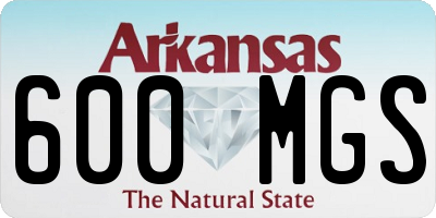 AR license plate 600MGS