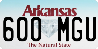 AR license plate 600MGU