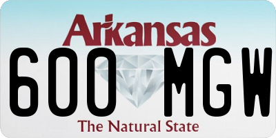 AR license plate 600MGW