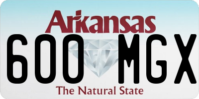 AR license plate 600MGX