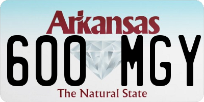 AR license plate 600MGY