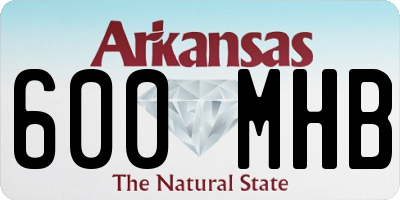 AR license plate 600MHB