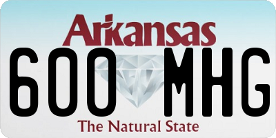 AR license plate 600MHG