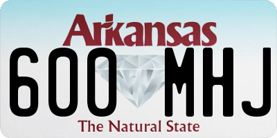 AR license plate 600MHJ