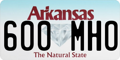 AR license plate 600MHO
