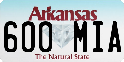 AR license plate 600MIA