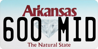 AR license plate 600MID