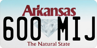 AR license plate 600MIJ