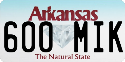 AR license plate 600MIK