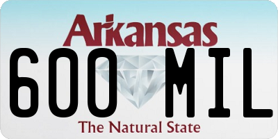 AR license plate 600MIL