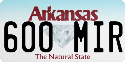 AR license plate 600MIR