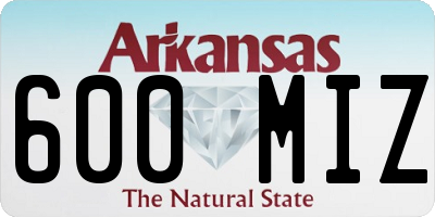 AR license plate 600MIZ