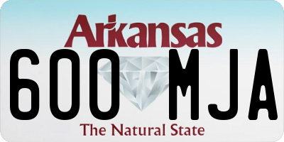 AR license plate 600MJA