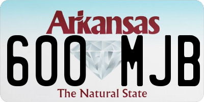 AR license plate 600MJB