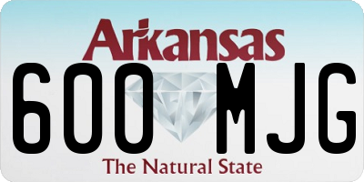 AR license plate 600MJG