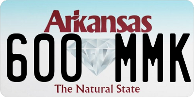 AR license plate 600MMK