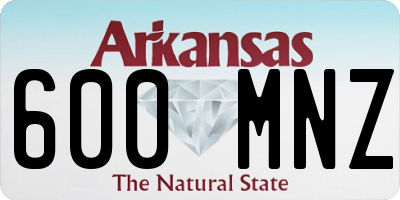 AR license plate 600MNZ