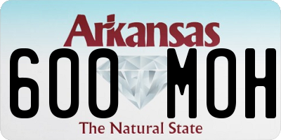 AR license plate 600MOH