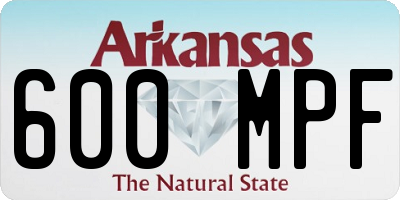 AR license plate 600MPF