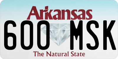 AR license plate 600MSK