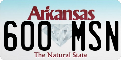 AR license plate 600MSN