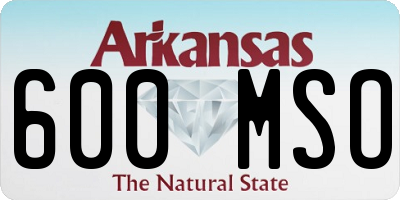 AR license plate 600MSO