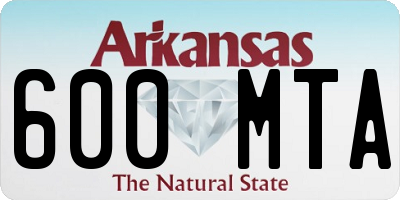 AR license plate 600MTA