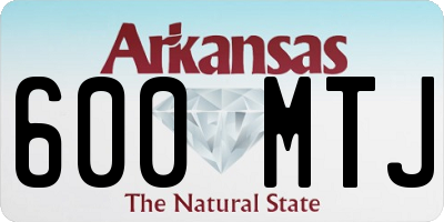 AR license plate 600MTJ